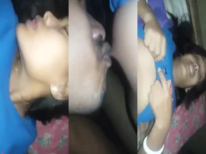 Married Teen Pussy Fucking and Nipple Sucking Video