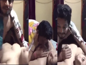 Indian Homely Bhabhi Sex With EX-Lover at Her Home