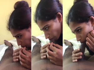 Horny Desi College Girl’s Hot Dick Sucking Video