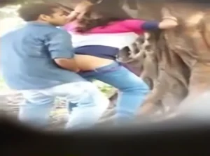Desperate Indian Lovers Fuck in Public
