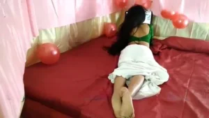 Indian Sexy Girl Enjoying and Doing Romance on Valentines Day