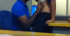 Call Center Sex Video of Manager Enjoying Teammate