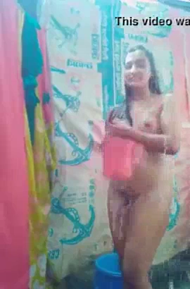 Open Nude Bath Video Shot by This Young Girl for Her BF