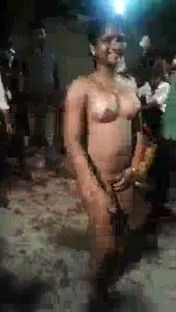 Desi Girl Topless Dance Show