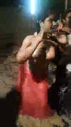 Desi Girl Topless Dance Show