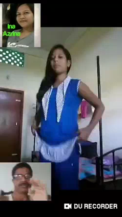 College Girl Striptease Show to Her Professor