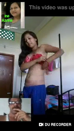 College Girl Striptease Show to Her Professor