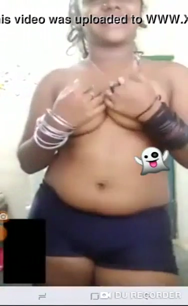 Busty Sexy Tamil Girl Goes Topless in a Live Video Call