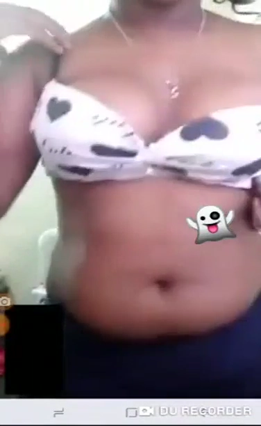 Busty Sexy Tamil Girl Goes Topless in a Live Video Call