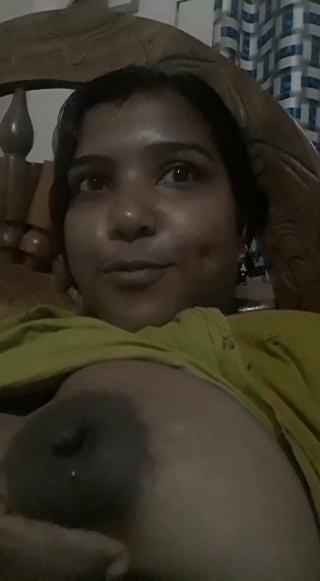 Dehati Milking Boobs Show Selfie MMS Video